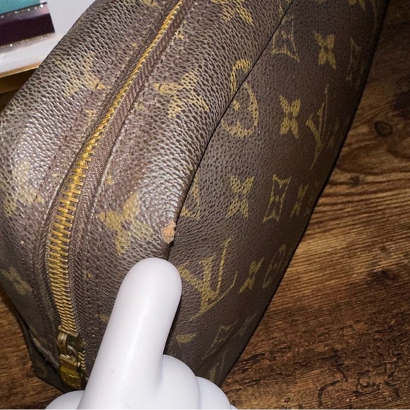 👜 Authentic Louis Vuitton Toiletry Pouch 28 Vintage Discontinued & Rare! NO0904 - Picture 13 of 13